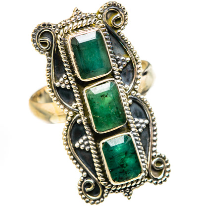 Zambian Emerald Rings handcrafted by Ana Silver Co - RING127785 - Photo 2
