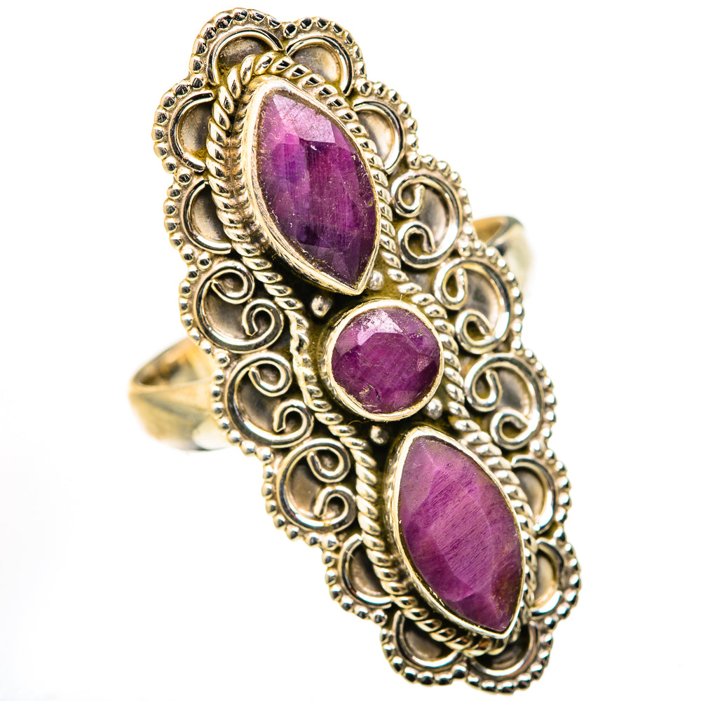 Red Sillimanite Rings handcrafted by Ana Silver Co - RING127787 - Photo 2