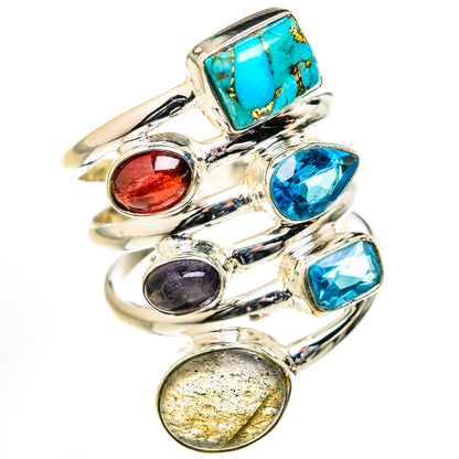 Labradorite Rings handcrafted by Ana Silver Co - RING127791 - Photo 2