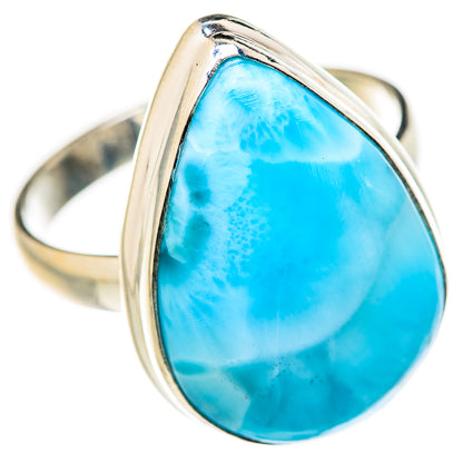 Larimar Rings handcrafted by Ana Silver Co - RING127807 - Photo 2