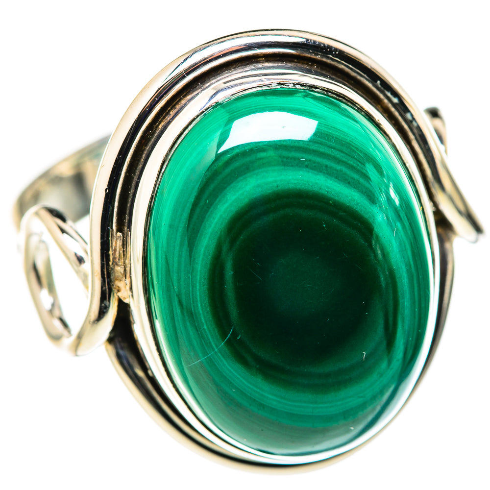 Malachite Rings handcrafted by Ana Silver Co - RING127812 - Photo 2