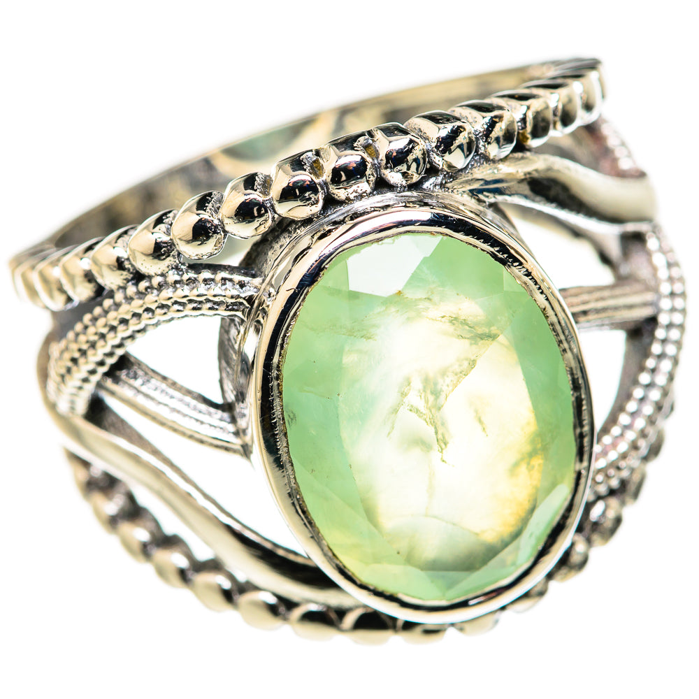 Prehnite Rings handcrafted by Ana Silver Co - RING127813 - Photo 2