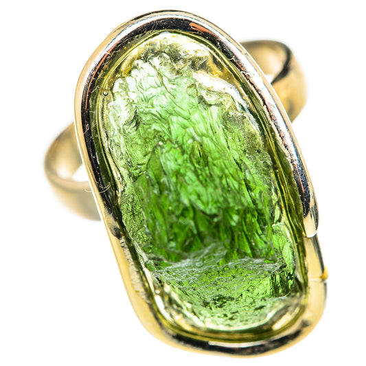 Czech Moldavite Rings handcrafted by Ana Silver Co - RING127814 - Photo 2