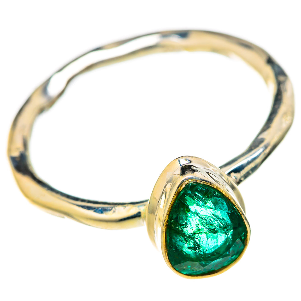 Zambian Emerald Rings handcrafted by Ana Silver Co - RING127815 - Photo 2