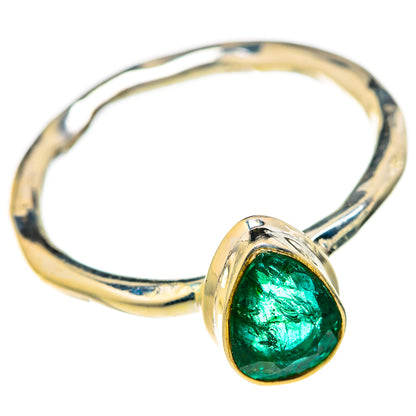 Zambian Emerald Rings handcrafted by Ana Silver Co - RING127815 - Photo 2