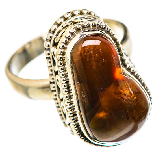 Mexican Fire Agate Rings handcrafted by Ana Silver Co - RING127817 - Photo 2