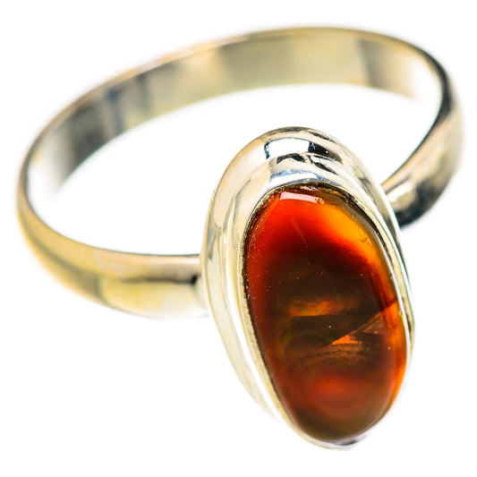 Mexican Fire Agate Rings handcrafted by Ana Silver Co - RING127818 - Photo 2