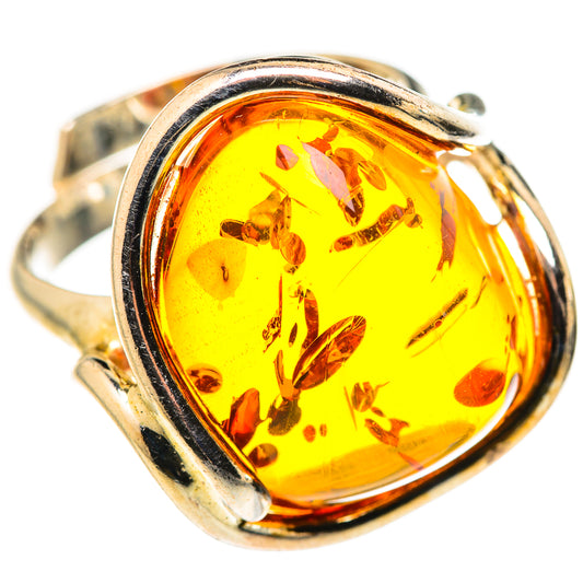 Baltic Amber Rings handcrafted by Ana Silver Co - RING127819 - Photo 2