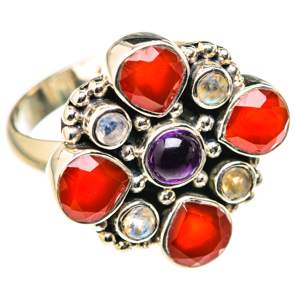 Red Onyx Rings handcrafted by Ana Silver Co - RING127820 - Photo 2