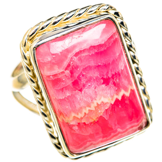 Rhodochrosite Rings handcrafted by Ana Silver Co - RING127822 - Photo 2
