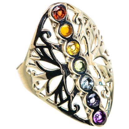 Multi-Stone Chakra Rings handcrafted by Ana Silver Co - RING127829 - Photo 2