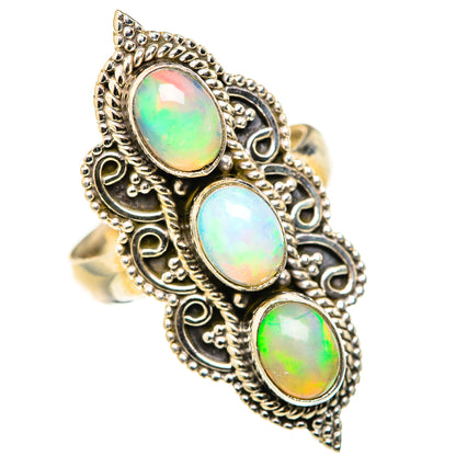 Ethiopian Opal Rings handcrafted by Ana Silver Co - RING127833 - Photo 2