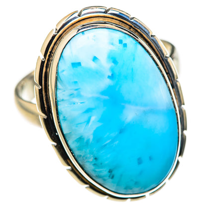 Larimar Rings handcrafted by Ana Silver Co - RING127835 - Photo 2