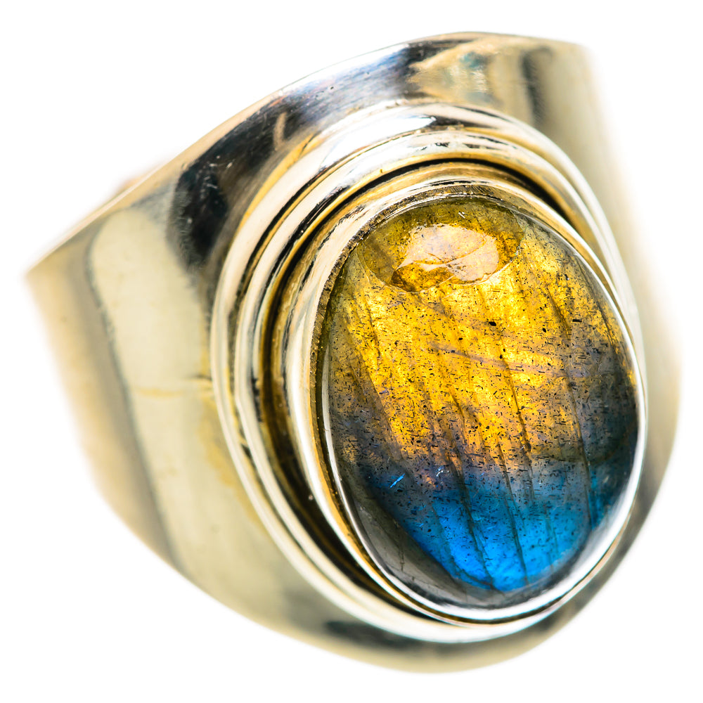 Labradorite Rings handcrafted by Ana Silver Co - RING127838 - Photo 2