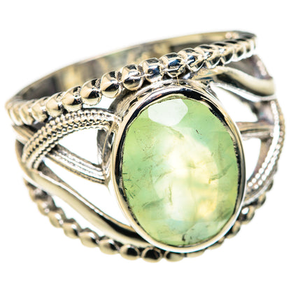 Prehnite Rings handcrafted by Ana Silver Co - RING127841 - Photo 2