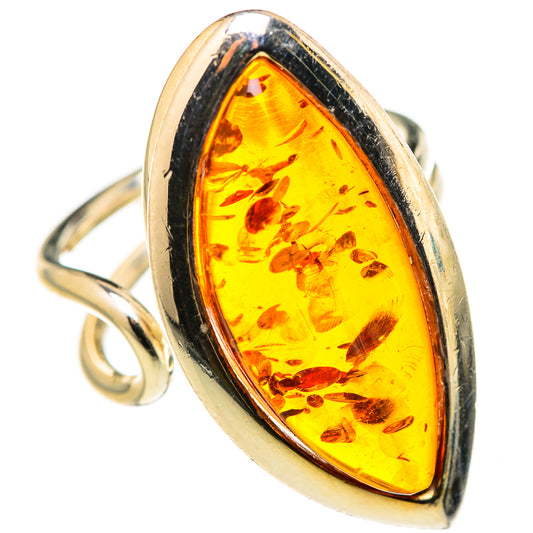 Baltic Amber Rings handcrafted by Ana Silver Co - RING127849 - Photo 2