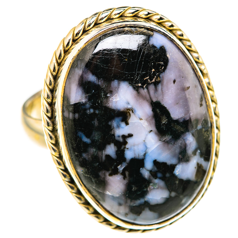 Gabbro Stone Rings handcrafted by Ana Silver Co - RING127853 - Photo 2