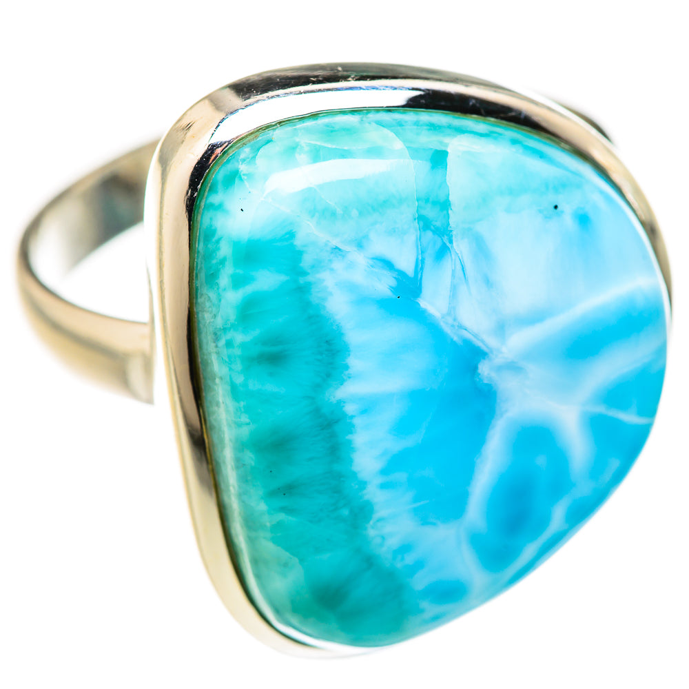 Larimar Rings handcrafted by Ana Silver Co - RING127863 - Photo 2