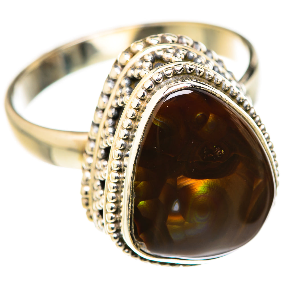 Mexican Fire Agate Rings handcrafted by Ana Silver Co - RING127872 - Photo 2