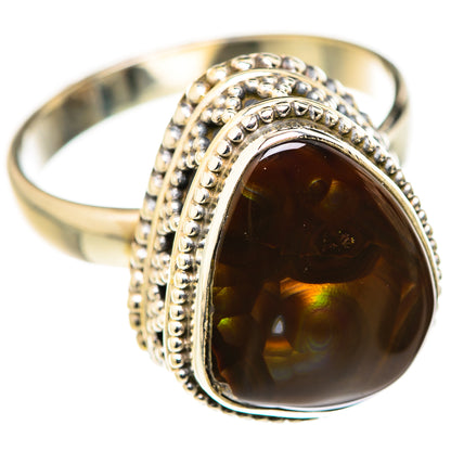 Mexican Fire Agate Rings handcrafted by Ana Silver Co - RING127872 - Photo 2