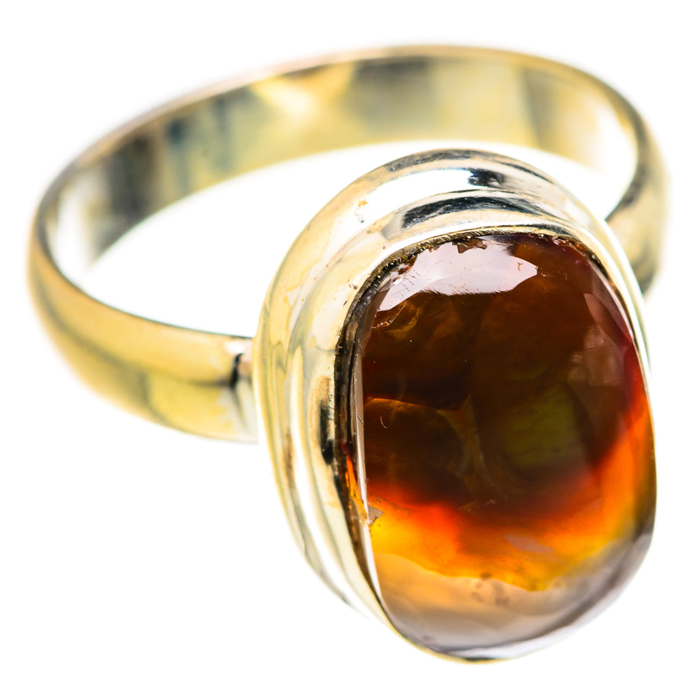 Mexican Fire Agate Rings handcrafted by Ana Silver Co - RING127873 - Photo 2