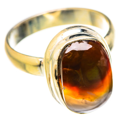 Mexican Fire Agate Rings handcrafted by Ana Silver Co - RING127873 - Photo 2