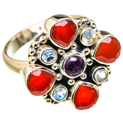 Red Onyx Rings handcrafted by Ana Silver Co - RING127874 - Photo 2