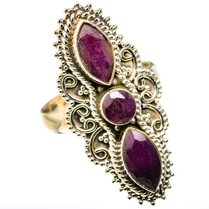 Red Sillimanite Rings handcrafted by Ana Silver Co - RING127875 - Photo 2