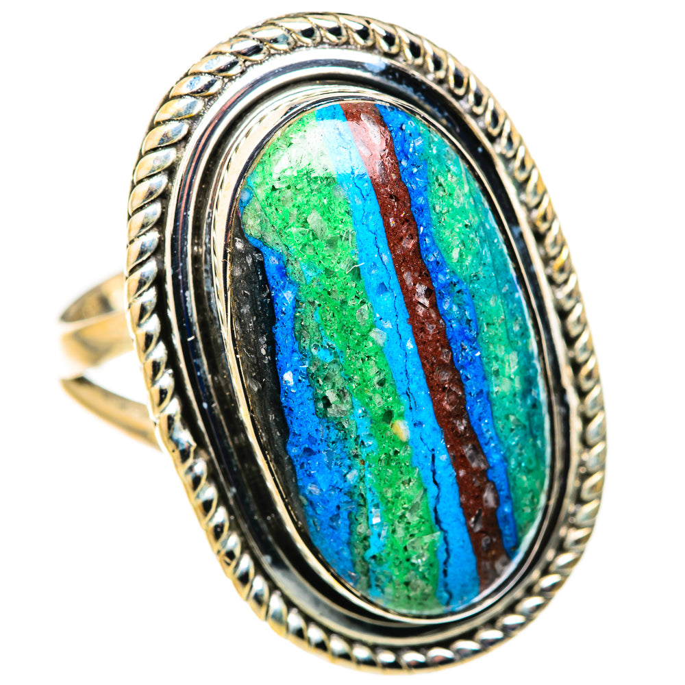 Rainbow Calsilica Rings handcrafted by Ana Silver Co - RING127881 - Photo 2