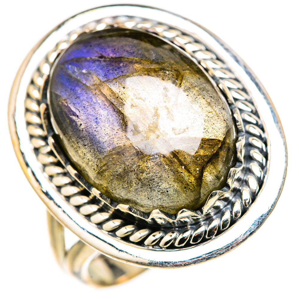 Labradorite Rings handcrafted by Ana Silver Co - RING127889 - Photo 2