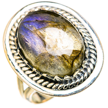 Labradorite Rings handcrafted by Ana Silver Co - RING127889 - Photo 2