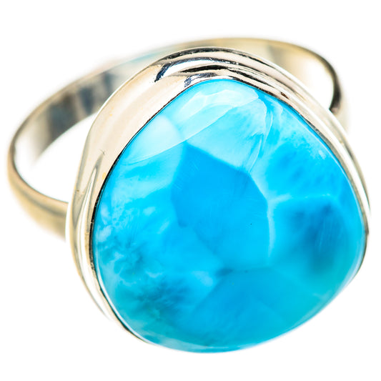 Larimar Rings handcrafted by Ana Silver Co - RING127891 - Photo 2