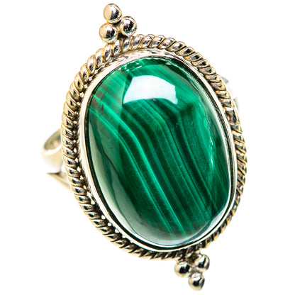 Malachite Rings handcrafted by Ana Silver Co - RING127897 - Photo 2