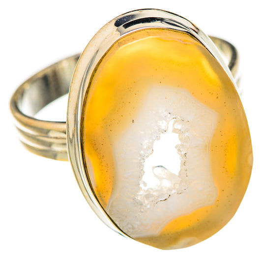 Window Agate Druzy Rings handcrafted by Ana Silver Co - RING127899 - Photo 2
