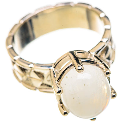 Rainbow Moonstone Rings handcrafted by Ana Silver Co - RING127905 - Photo 2