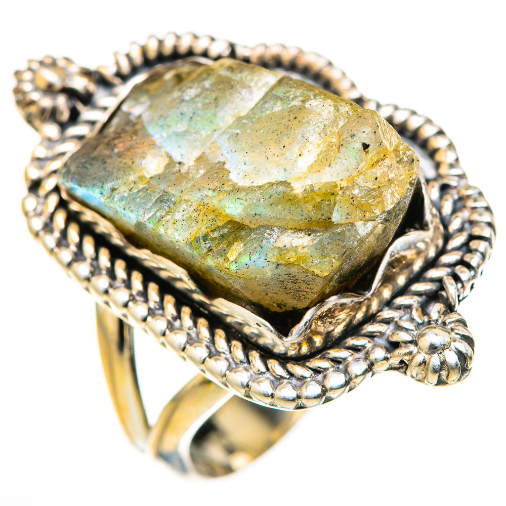 Labradorite Rings handcrafted by Ana Silver Co - RING127906 - Photo 2