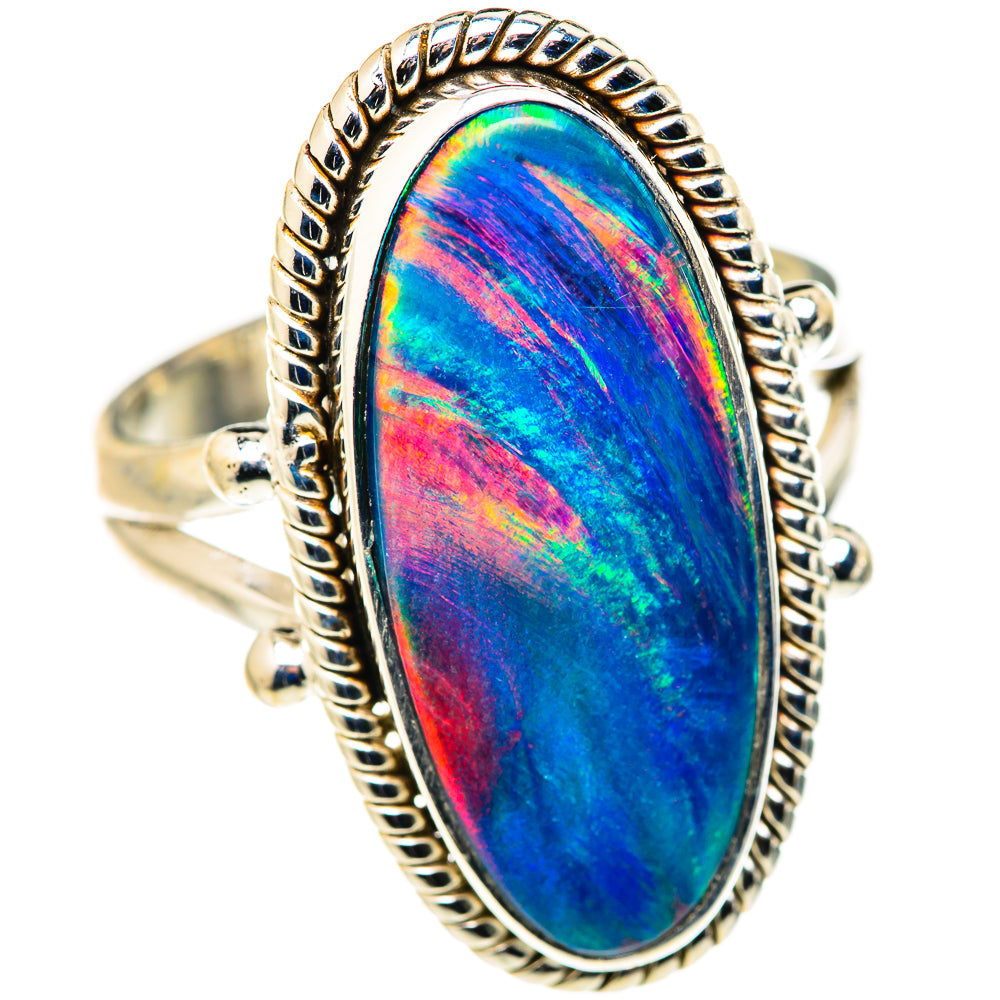 Aura Opal Rings handcrafted by Ana Silver Co - RING127909 - Photo 2