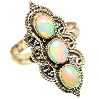 Ethiopian Opal Rings handcrafted by Ana Silver Co - RING127911 - Photo 2