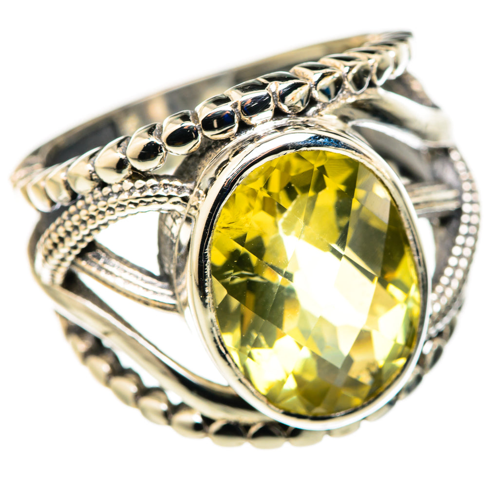 Lemon Quartz Rings handcrafted by Ana Silver Co - RING127912 - Photo 2