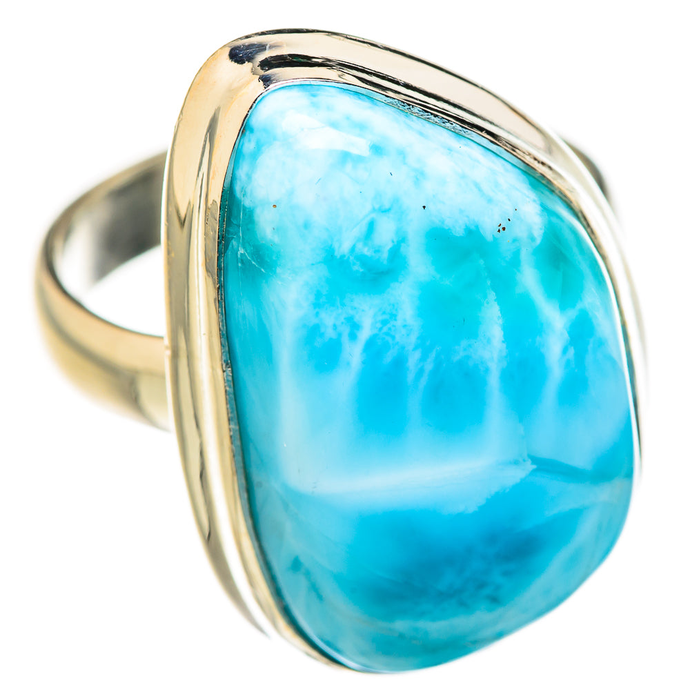 Larimar Rings handcrafted by Ana Silver Co - RING127913 - Photo 2