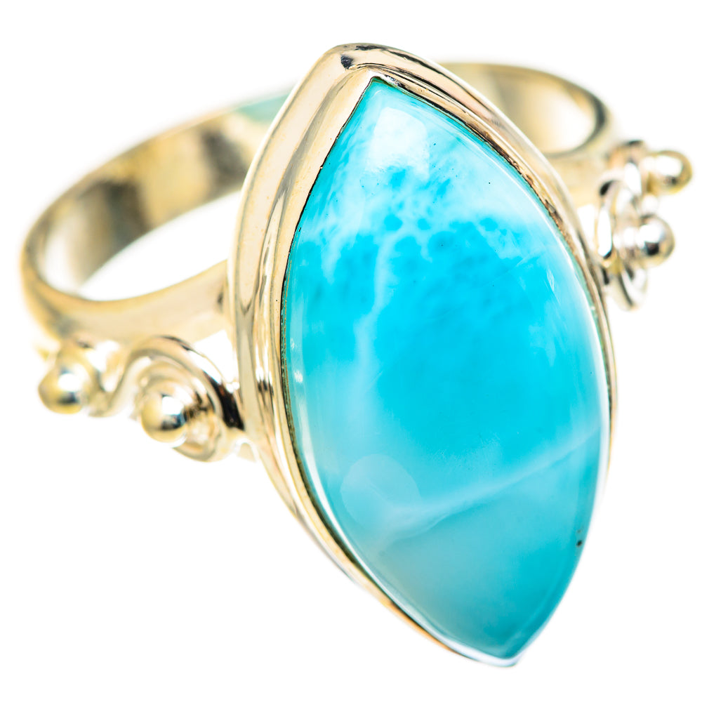 Larimar Rings handcrafted by Ana Silver Co - RING127917 - Photo 2