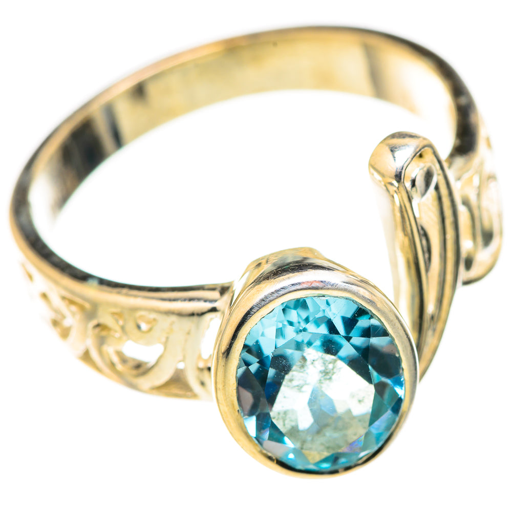 Blue Topaz Rings handcrafted by Ana Silver Co - RING127918 - Photo 2
