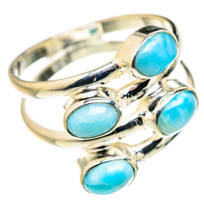 Larimar Rings handcrafted by Ana Silver Co - RING127919 - Photo 2