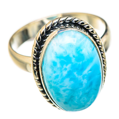 Larimar Rings handcrafted by Ana Silver Co - RING127921 - Photo 2