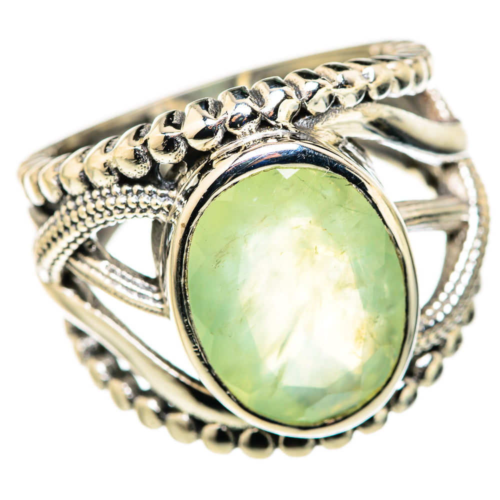 Prehnite Rings handcrafted by Ana Silver Co - RING127925 - Photo 2