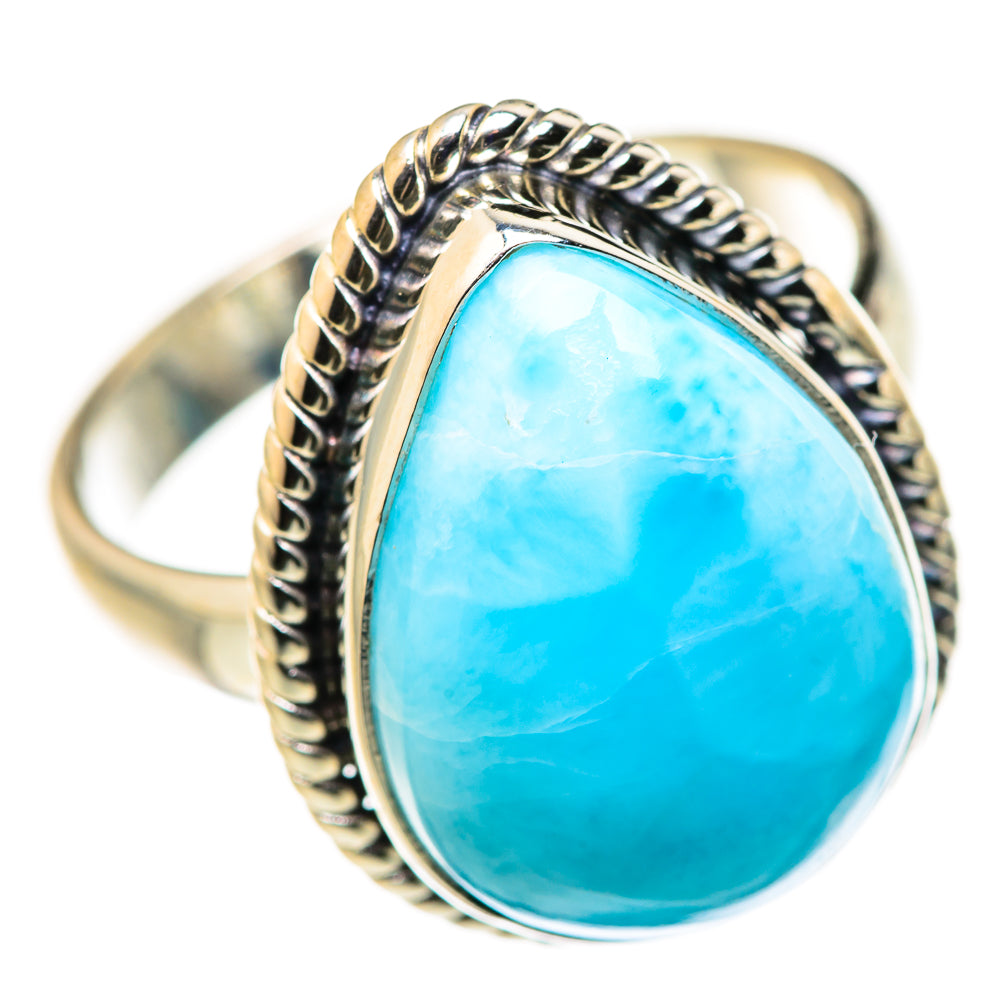 Larimar Rings handcrafted by Ana Silver Co - RING127939 - Photo 2