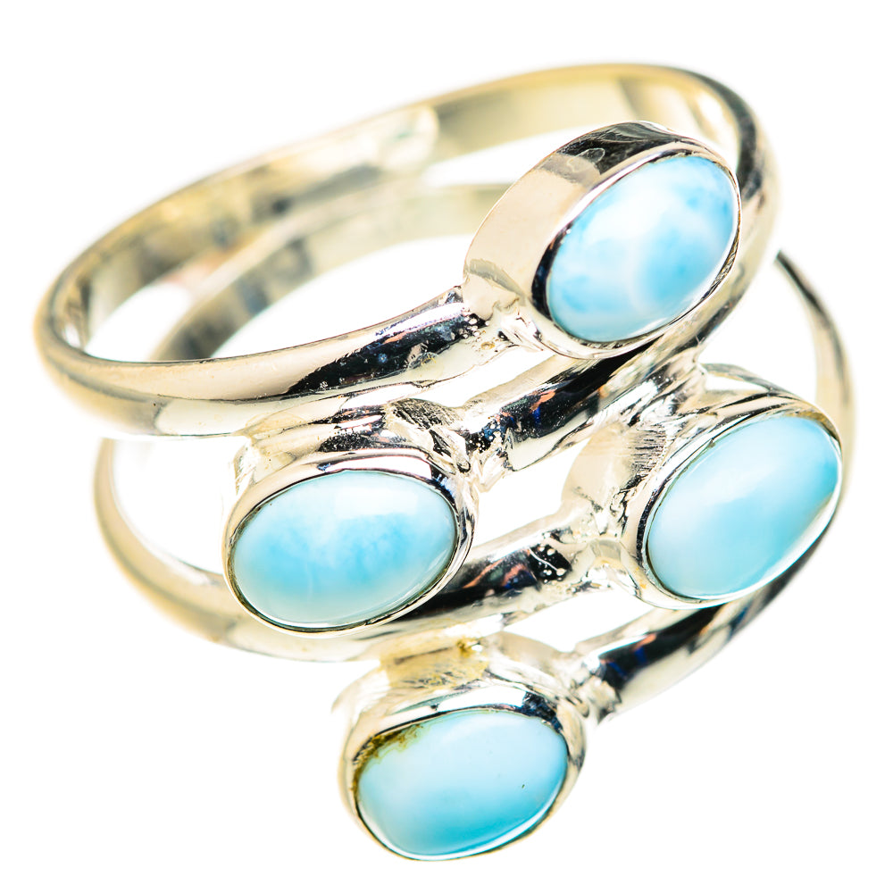Larimar Rings handcrafted by Ana Silver Co - RING127941 - Photo 2