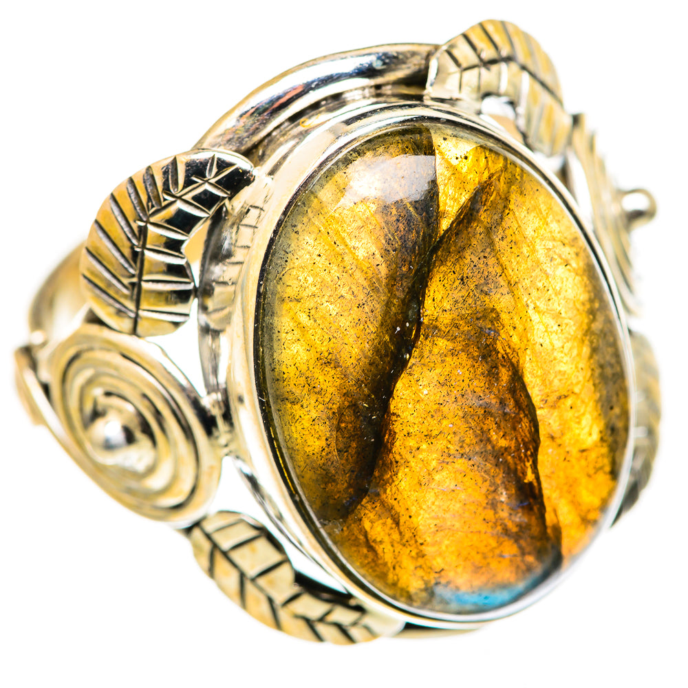 Labradorite Rings handcrafted by Ana Silver Co - RING127943 - Photo 2