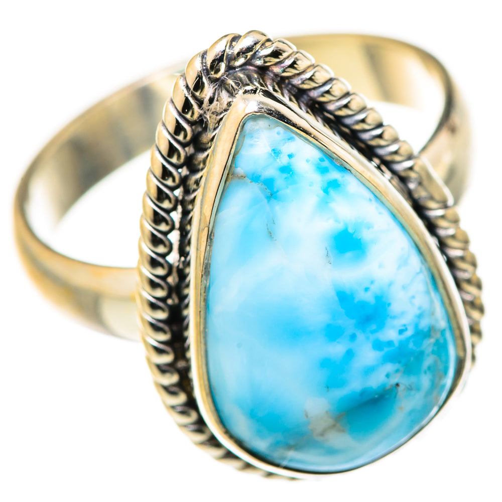 Larimar Rings handcrafted by Ana Silver Co - RING127944 - Photo 2