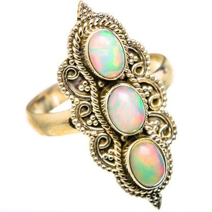 Ethiopian Opal Rings handcrafted by Ana Silver Co - RING127977 - Photo 2